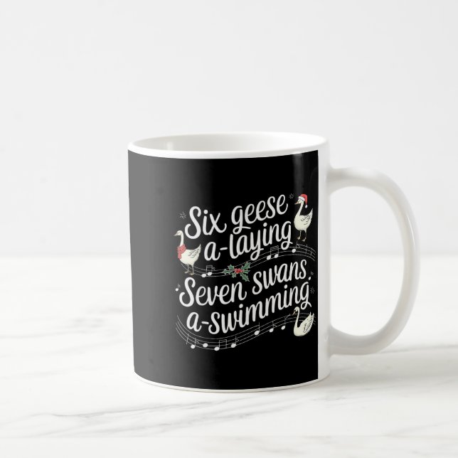 Mug Christmas Goose 67 6 Geese A Laying 7 Swans A Swim (Droite)