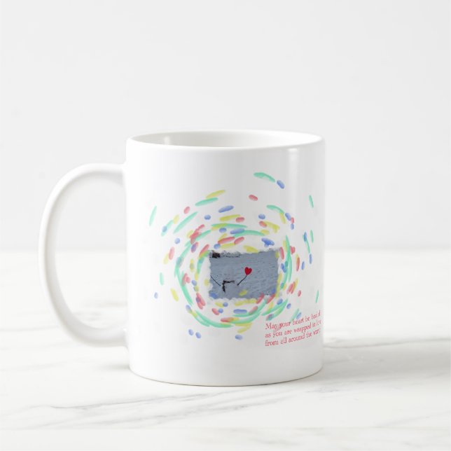 Mug Christmas, Holiday cup, Nature photography,  (Gauche)