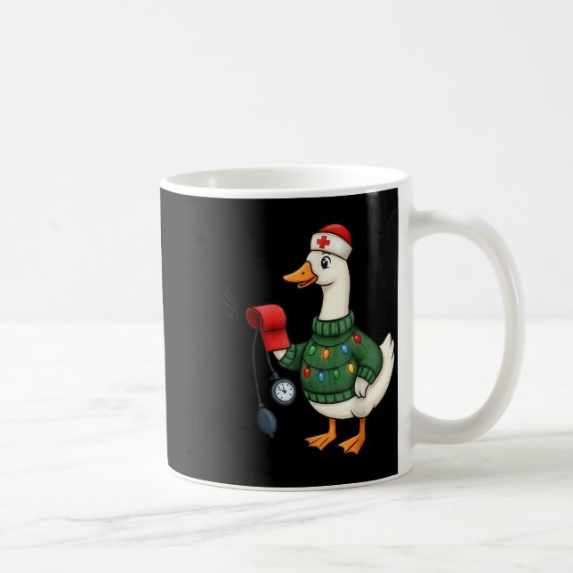 Mug Christmas Nurse, Nurse Life, Cuff em Goose Christm (Droite)