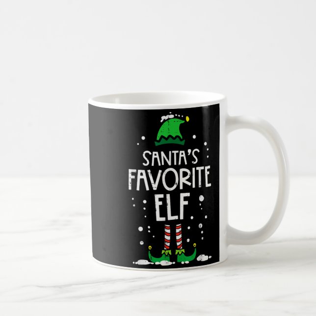Mug Christmas Santas Favorite Elf Xmas Matching Kids M (Droite)