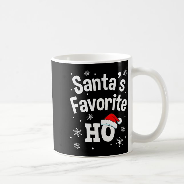 Mug Christmas Santa's Favorite Ho Shirt, Adult Naughty (Droite)