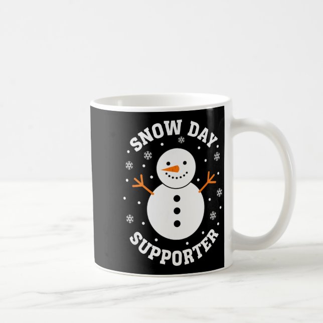 Mug Christmas Snow Day Suprter Snowflake Snowman Funny (Droite)
