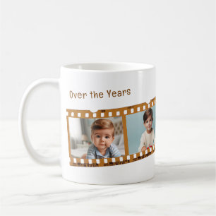 Mug Chronologie personnalisée d'une bande de film anci