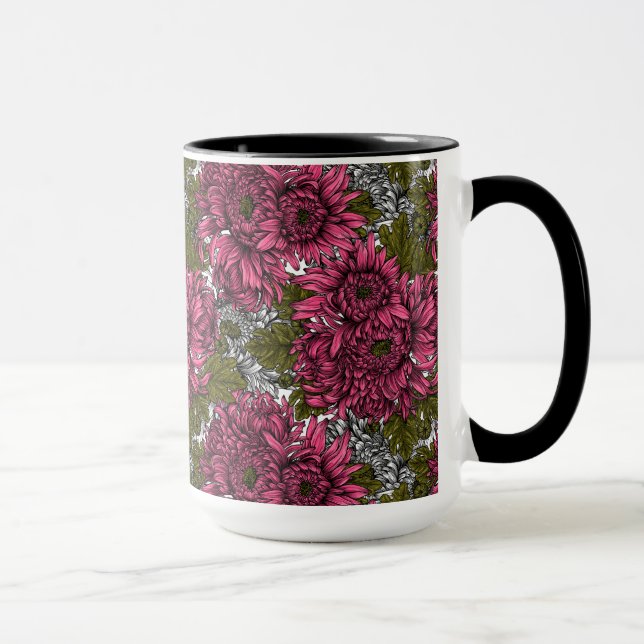 Mug Chrysanthème rose (Droite)