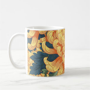 Mug Chrysanthèmes japonais : motif floral jaune.