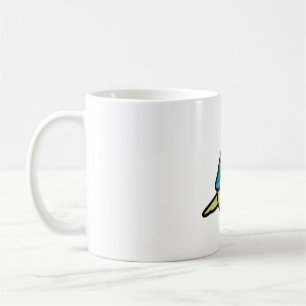 Mug Chubby Green Cheek Turquoise Ananas Conure