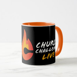 Mug Church Challenge Custom Mark 9:23 Black Orange