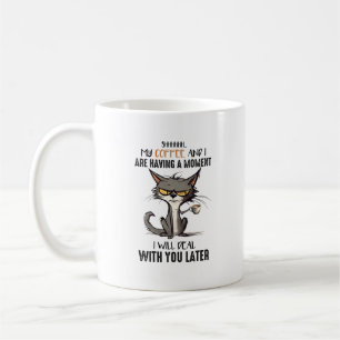 Mug Chut Mon Café Et Moi Avons Un Moment Drôle Chat
