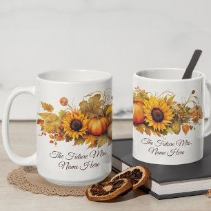Mug Chute personnalisée Citrouille mignon