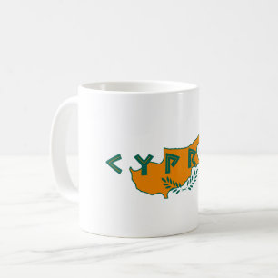 Mug Chypre cypros drapeau du pays symbole texte grec