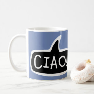 Mug CIAO ! Salutation italienne, bonjour, bulle de la
