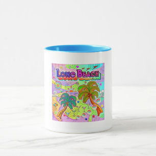 Mug cible de vacances de longue plage