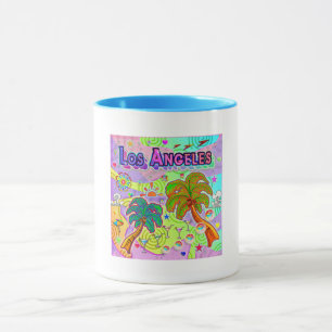 Mug cible de vacances de Los Angeles
