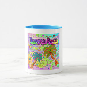 Mug cible de vacances de Newport Beach