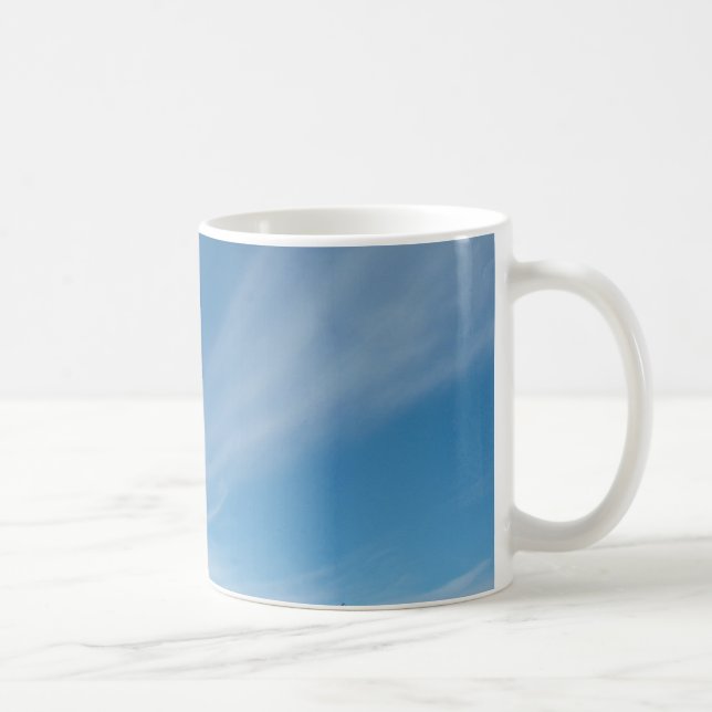 Mug Ciel bleu et nuages blancs (Droite)