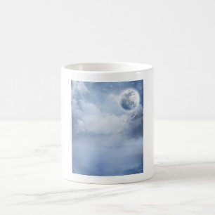 Mug Ciel bleu magique avec cygnes volants