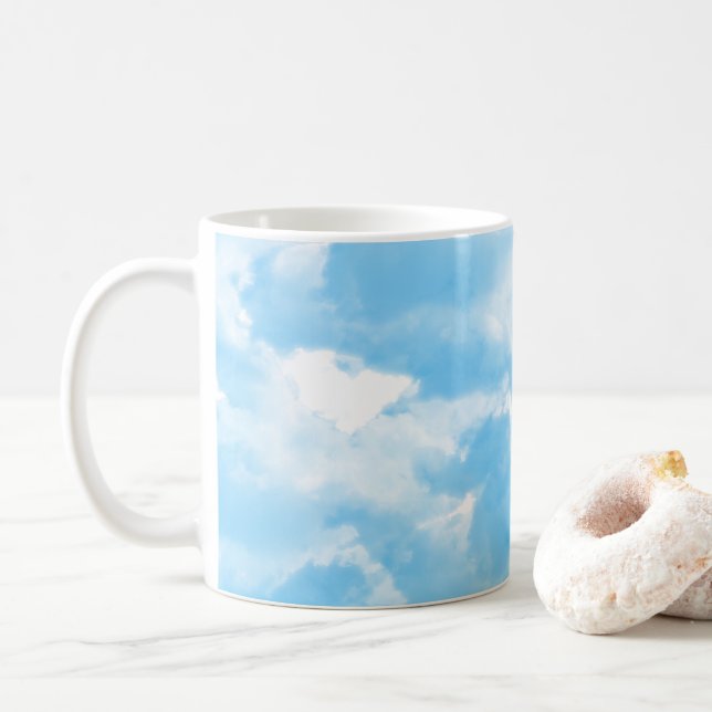 Mug Ciel bleu nuages (Avec donut)