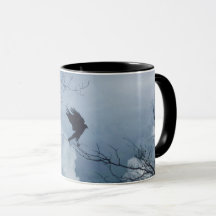 Ciel Lune Et Corbeau