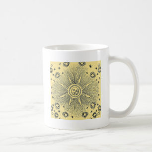 Mug Ciel Nocturne Antique Étoiles Solaires Zodiaque Mé