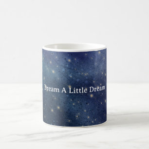 Mug Ciel nocturne bleu d'étoiles d'or