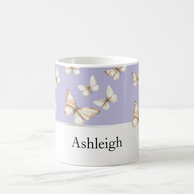 Mug Cieux violets et papillons  (Centre)