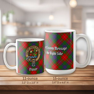 Mug Cimier du clan Fraser sur tartan
