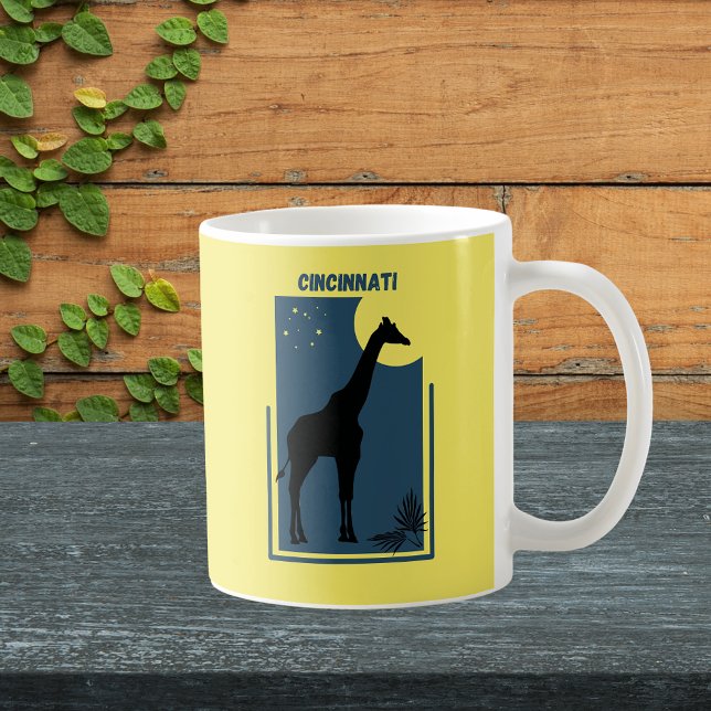 Mug Cincinnati Zoo Ohio Vintage Giraffe (Cincinnati Ohio Zoo Safari Animal Adventure Giraffe Mug)
