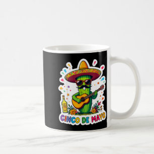 Mug Cinco de mayo drôle de cactus mexicain lunettes de