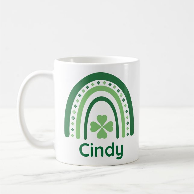 Mug Cindy Nom Clover Boho Rainbow (Gauche)