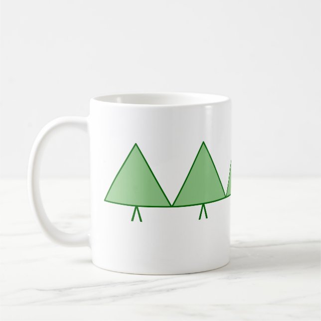 Mug - Cinq arbres Triangle Vert (Gauche)