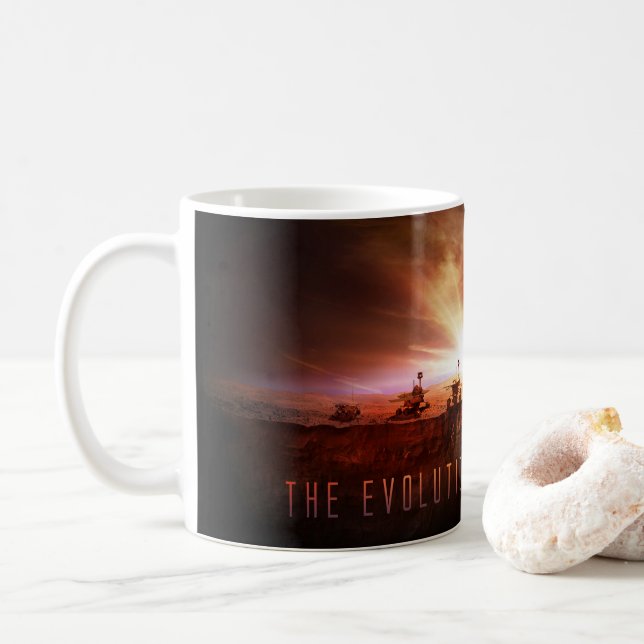 Mug Cinq rovers Mars réussis (Avec donut)