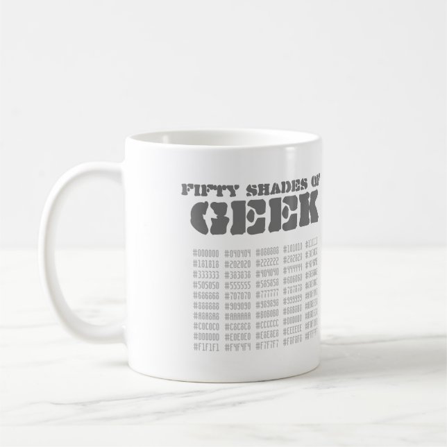 Mug Cinquante nuances de Geek (Gauche)
