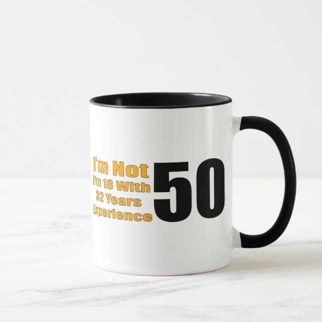 Mug cinquantième Cadeaux d'anniversaire (Droite)