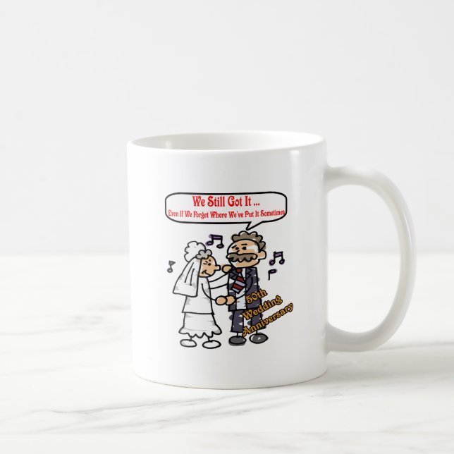 Mug cinquantième Cadeaux d'anniversaire de mariage (Droite)