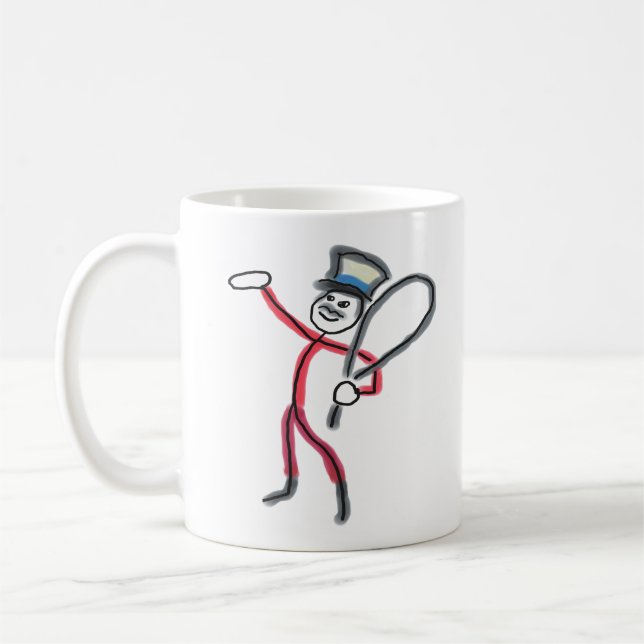 Mug Circus Ringmaster Stickman (Gauche)