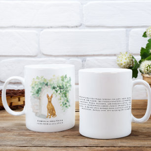Mug Cirneco dell’Etna   Aquarelle de chien et citation