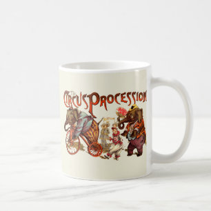 Mug Cirque Procession Eléphant Art antique