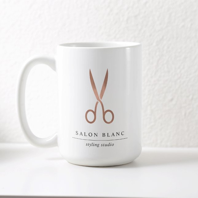 Mug Ciseaux d'or Rose| Poignard de stylo de salon de c (Créateur téléchargé)