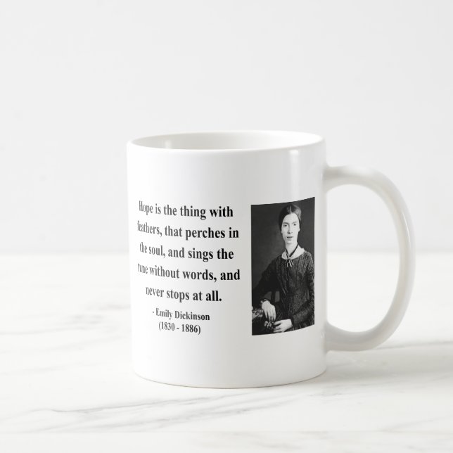 Mug Citation 1B d'Emily Dickinson (Droite)