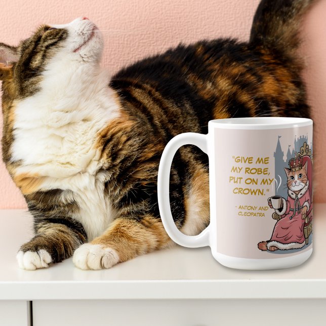 Mug Citation amusante Cute Cat Modern Shakespeare (Créateur téléchargé)