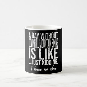 Mug Citation amusante de Downhill Mountain Biking