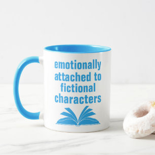 Mug Citation amusante des amoureux du livre en Blue Mo