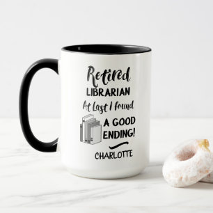 Mug Citation amusante du bibliothécaire à la retrait