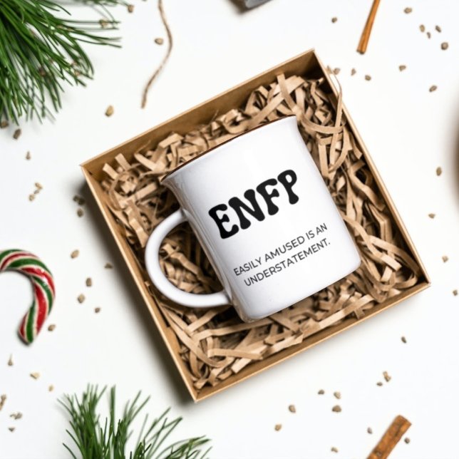 Mug Citation amusante ENFP MBTI avec texte noir (Créateur téléchargé)