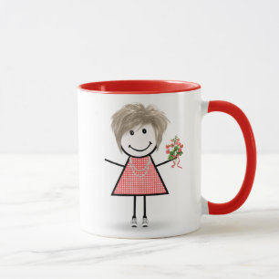Mug Citation Avec Baguette Figure Girl