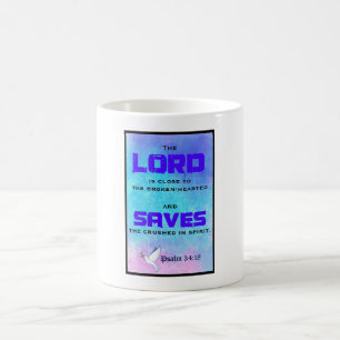 Mug Citation Biblique Inspirationnelle Pslam 34:18