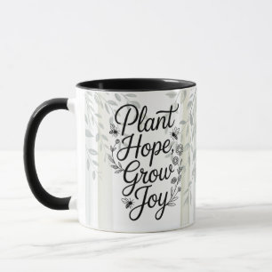 Mug Citation botanique Plant Hope Grow Joy d'Heritage