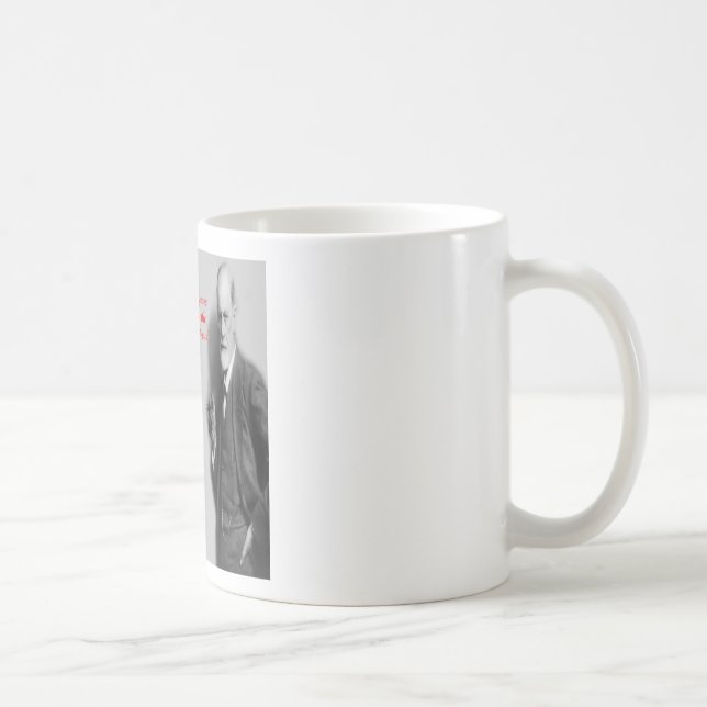 Mug Citation célèbre de Sigmund Freud sur le "combat" (Droite)