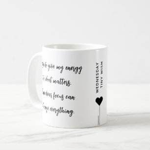 Mug Citation d'affirmation de motivation du mercredi