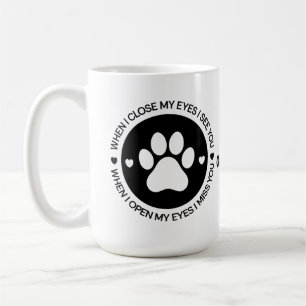 Mug Citation d'amour Quand je ferme les yeux je te voi